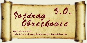 Vojdrag Obretković vizit kartica